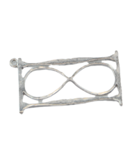 Pirinç Kum Saati Kolye Ucu - Bijuteri Takı