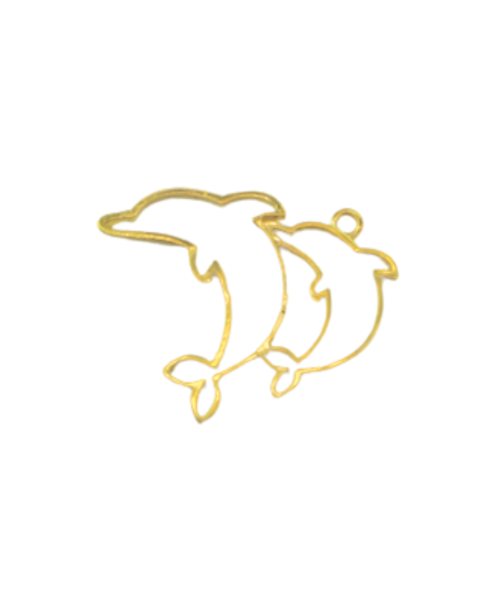 Pirinç Yunus Kolye Ucu - Bijuteri Takı