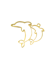 Pirinç Yunus Kolye Ucu - Bijuteri Takı