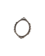 Pirinç Ayna Halka Kolye Ucu - Bijuteri Takı