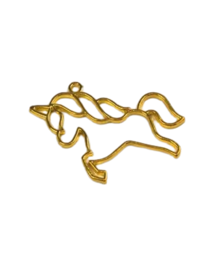 Pirinç Unicorn Kolye Ucu - Bijuteri Takı