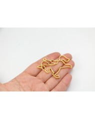 Pirinç Unicorn Kolye Ucu - Bijuteri Takı