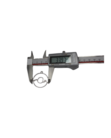 Pirinç Halka Desenli Kolye Ucu - Bijuteri Takı