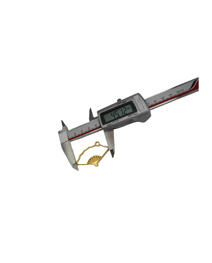 Pirinç Yelpaze Desenli Kolye Ucu - Bijuteri Takı