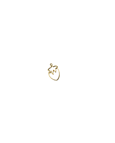 Pirinç Çilek Kolye Ucu - Bijuteri Takı