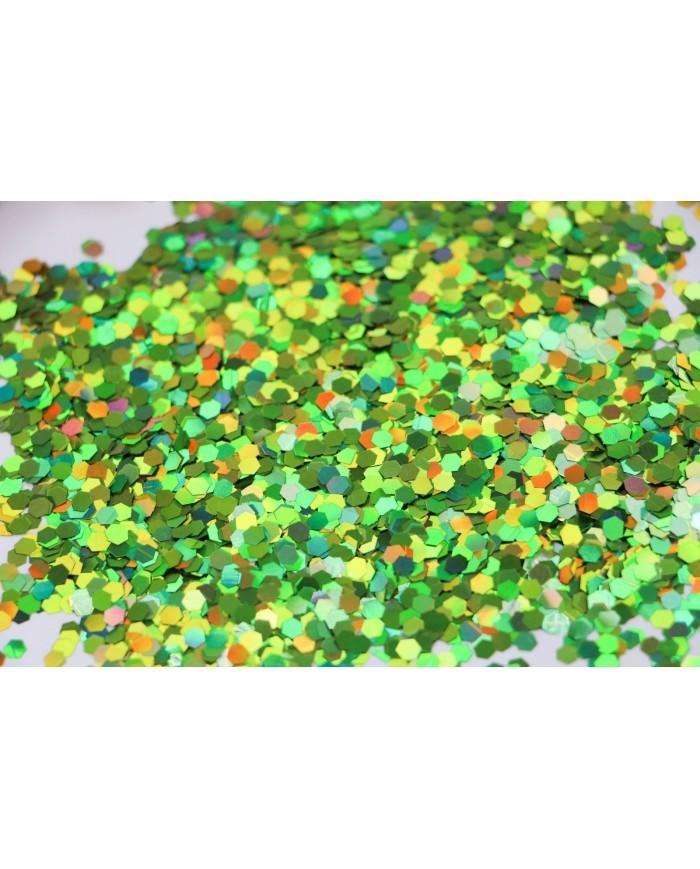 Altıgen Epoksi ve Kozmetik Pulu Glitter 5 Gr  - Yeşil