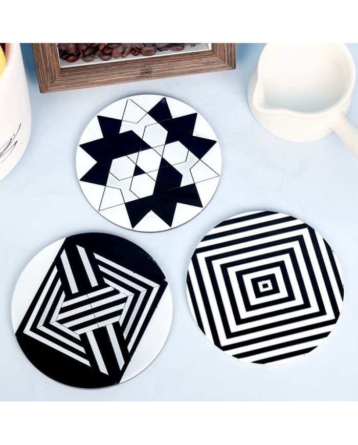 DESENLİ BARDAK ALTI SİLİKON EPOKSİ KALIP - 112 x 112-Kod:391