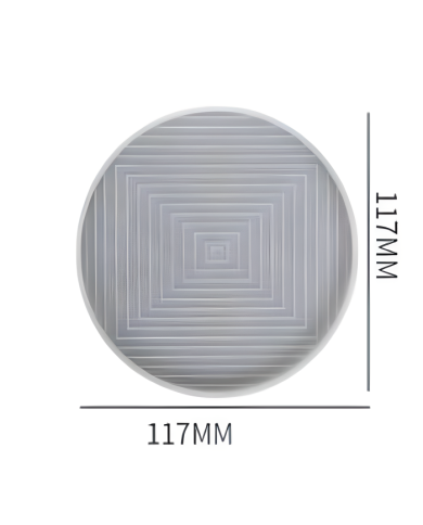 DESENLİ BARDAK ALTI SİLİKON EPOKSİ KALIP -117 x 117-Kod:393