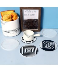 DESENLİ BARDAK ALTI SİLİKON EPOKSİ KALIP -117 x 117-Kod:393