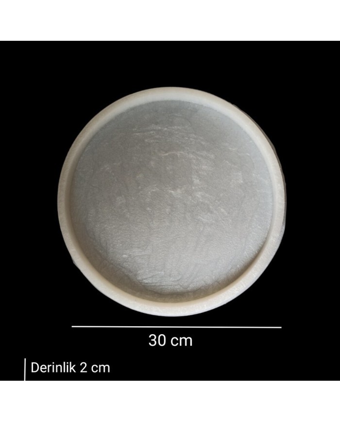 30 Cm Yuvarlak Tepsi - Hobi Silikon Kalıbı SN36 - Kod: