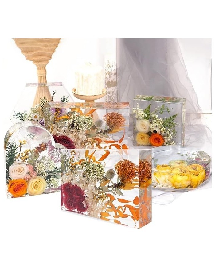 Dekoratif Silikon Kalıp Epoksi Döküm Kalıbı-Dikdörtgen -Kod:1043