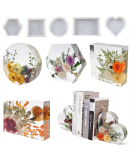 Dekoratif Silikon Kalıp Epoksi Döküm Kalıbı-Yuvarlak -Kod:1045