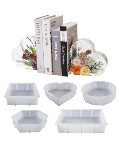 Dekoratif Silikon Kalıp Epoksi Döküm Kalıbı-Yuvarlak -Kod:1045