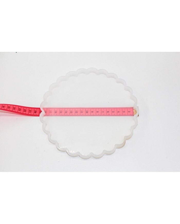 Silikon Epoksi ve Beton Kalıbı -dalgalı - 19cm -Kod:301