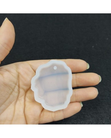 1 ADET - Reçine Epoksi Kalıp Kolye Anahtarlık Bulut  - 413 - A21