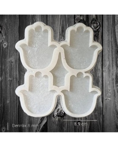 4lü Fatmanın Eli - Hobi Silikon Kalıbı - Kod: SN1227