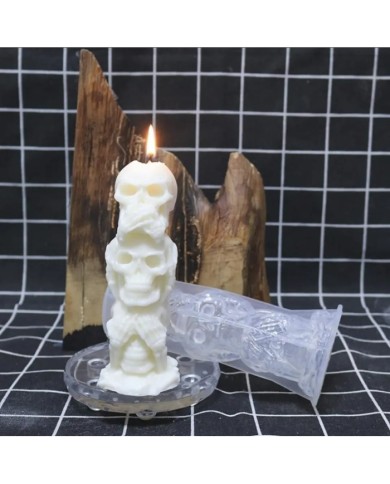 Görmedim/Duymadım/Bilmiyorum Kuru Kafa Mum- Hobi Silikon Kalıbı - Kod:1144