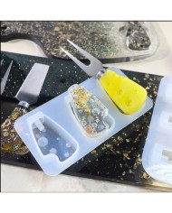 Peynir Bıçağı Silikon Seti - Hobi Silikon Kalıbı -Kod:459/Set:7