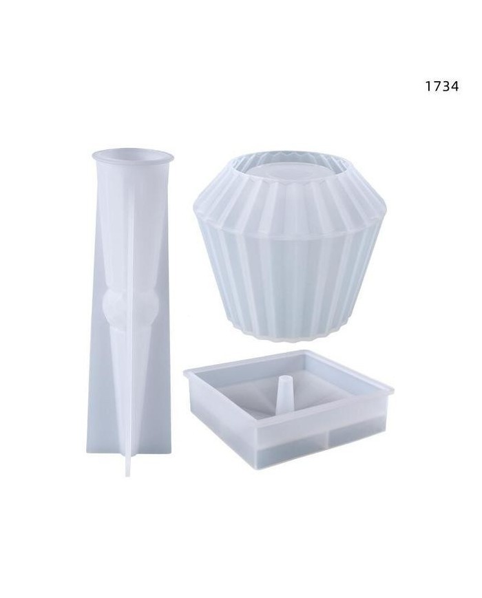 Silikon Model2 Abajur Kalıbı - Hobi Silikon Kalıbı -Kod:482