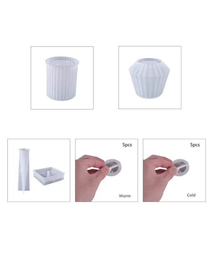 Silikon Model2 Abajur Kalıbı - Hobi Silikon Kalıbı -Kod:482