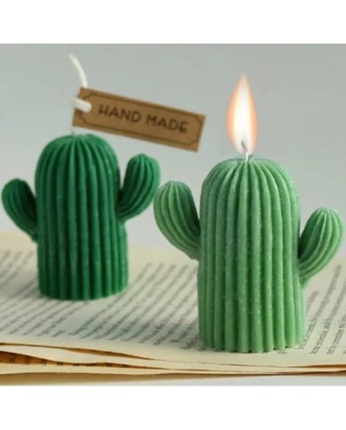 Büyük Kaktüs  Mum Kalıbı - Hobi Silikon Kalıbı -Kod:1203