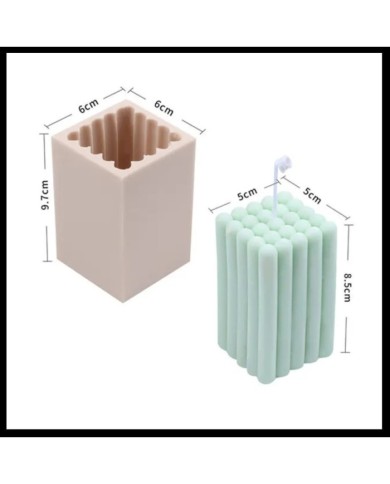 Uzun Bubble  Mum Kalıbı - Hobi Silikon Kalıbı -Kod:499