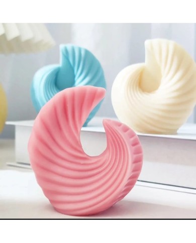 Deniz Dalgası Mum Kalıbı - Hobi Silikon Kalıbı -Kod:1081