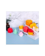 Kare Peynir Mum Kalıbı - Hobi Silikon Kalıbı -Kod:429