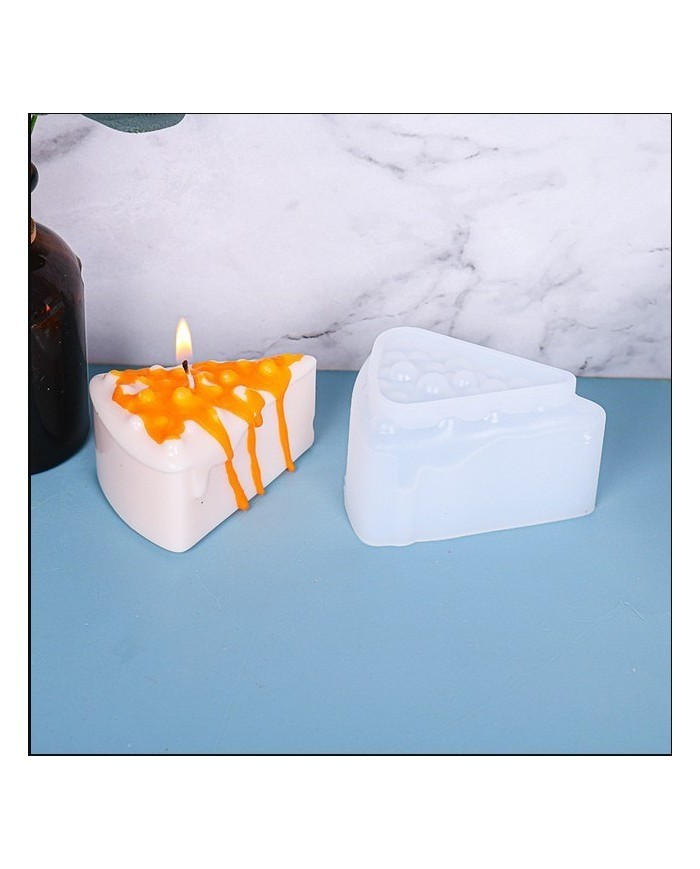 Pasta Dilimi Mum Kalıbı - Hobi Silikon Kalıbı -Kod:409