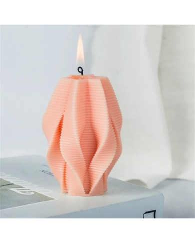 Sarmal Mum Kalıbı - Hobi Silikon Kalıbı -Kod:1068