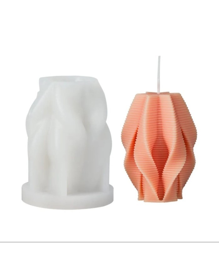 Sarmal Mum Kalıbı - Hobi Silikon Kalıbı -Kod:1068