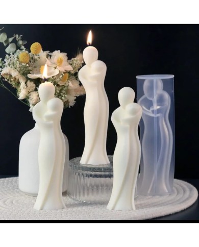 Bebekli Kadın Mum Kalıbı - Hobi Silikon Kalıbı -Kod:1047