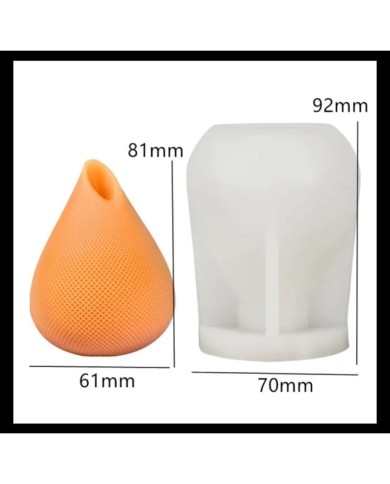 Tombul Tasarım Çiçek Beton Kalıbı - Hobi Silikon Kalıbı -Kod:533