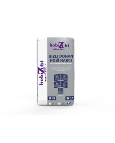 Kod:2450 - Hızlı Donan Hobi Harcı - İnci Beyazı - 20KG