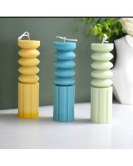 Makaron Kule Mum Kalıbı - Hobi Silikon Kalıbı -Kod:1048