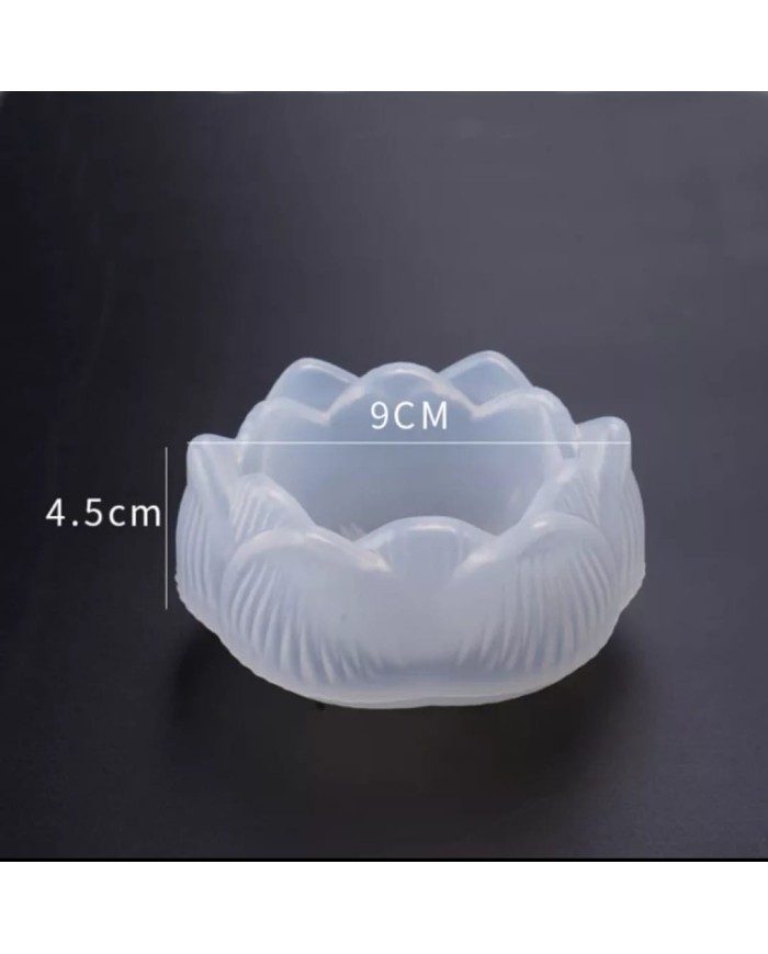 Lotus Mum Kalıbı - Hobi Silikon Kalıbı -Kod:1077