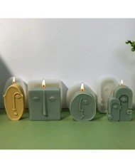 Yan Surat Mum Kalıbı - Hobi Silikon Kalıbı -Kod:514