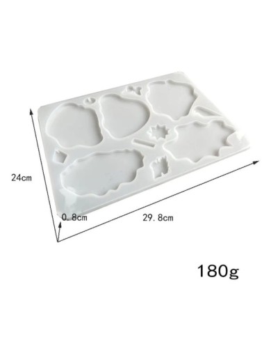 Bardak Altı 5'Li Reçine Epoksi Kalıp Model2 -Kod:310