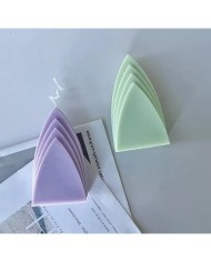 Geometrik Dağ Mum Kalıbı - Hobi Silikon Kalıbı -Kod:485