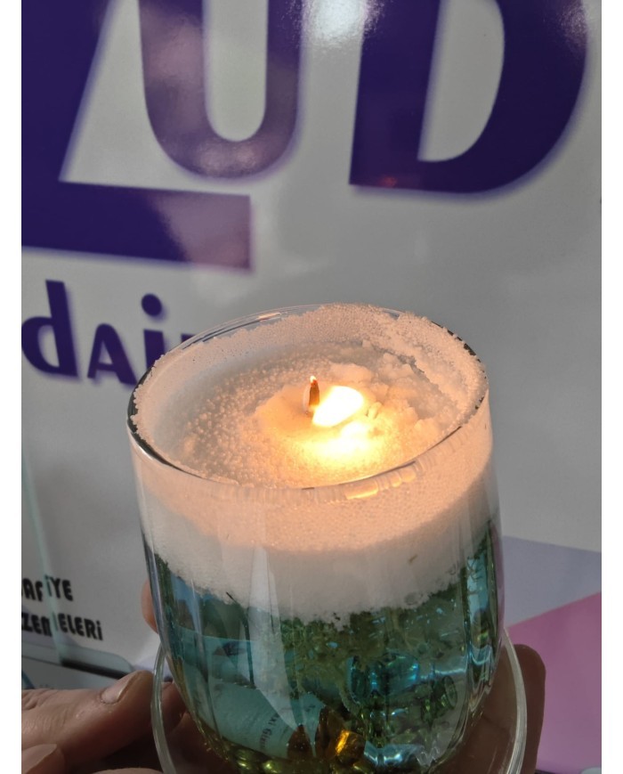 Organik İnci Tozu Mum 1000gr