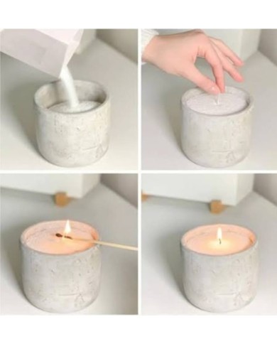 Organik İnci Tozu Mum 1000gr