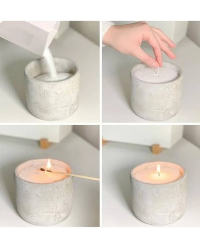 Organik İnci Tozu Mum 1000gr